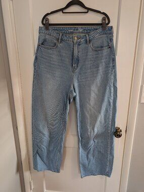 Extra High Rise Sky High Wide light wash jeans